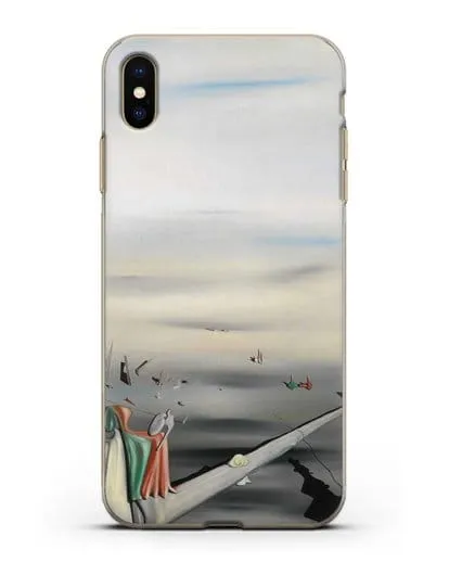 Чехол Атласный камертон (Танги Ив) силиконовый для iPhone XS Max