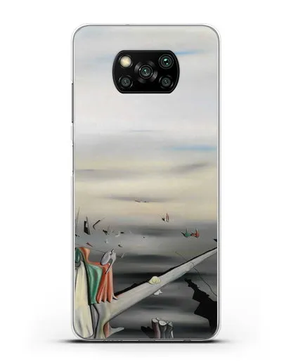 Чехол Атласный камертон (Танги Ив) силиконовый для Xiaomi Poco X3 Pro