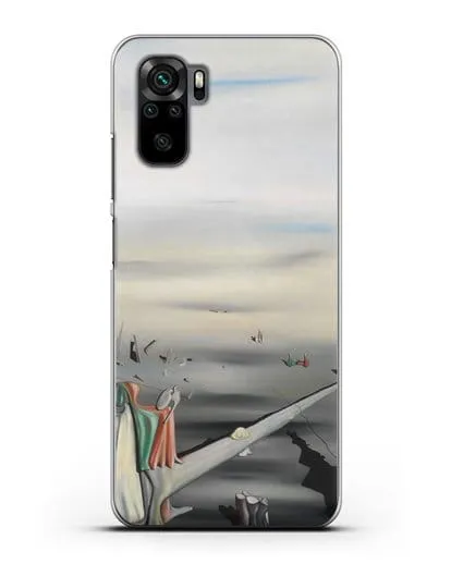 Чехол Атласный камертон (Танги Ив) силиконовый для Xiaomi Redmi Note 10