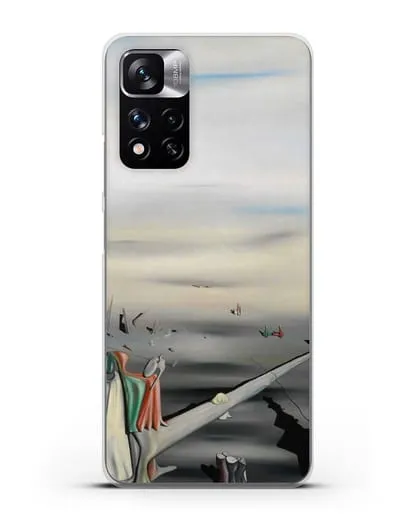 Чехол Атласный камертон (Танги Ив) силиконовый для Xiaomi Redmi Note 11 Pro Plus