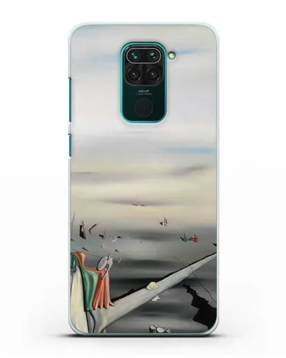 Чехол Атласный камертон (Танги Ив) силиконовый для Xiaomi Redmi Note 9