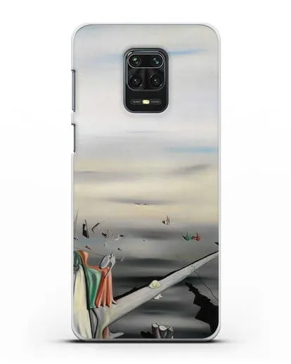 Чехол Атласный камертон (Танги Ив) силиконовый для Xiaomi Redmi Note 9 Pro