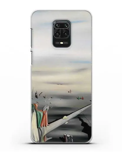 Чехол Атласный камертон (Танги Ив) силиконовый для Xiaomi Redmi Note 9S