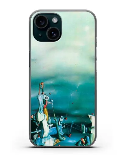 Чехол Дворец на оконных скалах (Танги Ив) силиконовый для iPhone 15