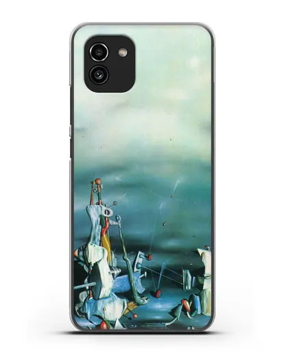 Чехол Дворец на оконных скалах (Танги Ив) силиконовый для Samsung Galaxy A03 [SM-A035]