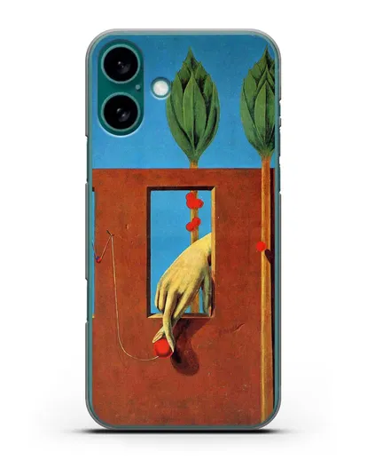 Чехол При первом ясном слове (Эрнст Макс) силиконовый для iPhone 16 Plus