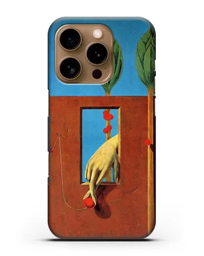 Чехол При первом ясном слове (Эрнст Макс) силиконовый для iPhone 16 Pro