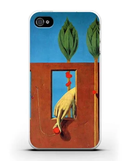 Чехол При первом ясном слове (Эрнст Макс) силиконовый для iPhone 4/4s