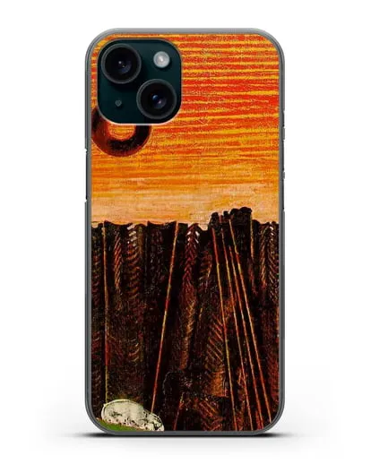 Чехол Лес рыбной кости (Эрнст Макс) силиконовый для iPhone 15