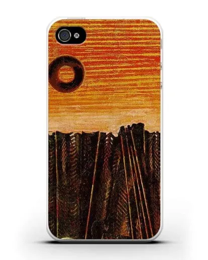 Чехол Лес рыбной кости (Эрнст Макс) силиконовый для iPhone 4/4s