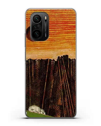 Чехол Лес рыбной кости (Эрнст Макс) силиконовый для Xiaomi Poco F3 Pro