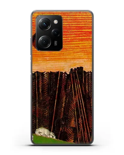 Чехол Лес рыбной кости (Эрнст Макс) силиконовый для Xiaomi Poco X5 Pro