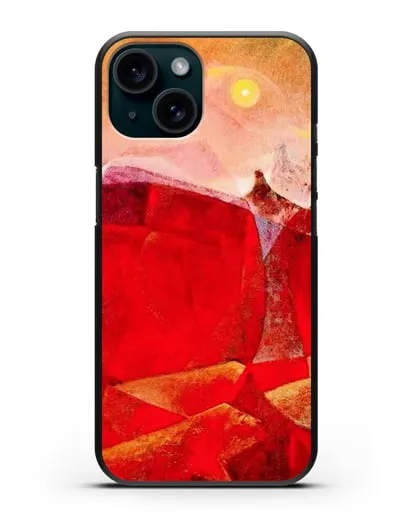 Чехол Цветной плот Медузы (Эрнст Макс) силиконовый для iPhone 15