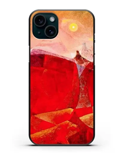 Чехол Цветной плот Медузы (Эрнст Макс) силиконовый для iPhone 15 Plus