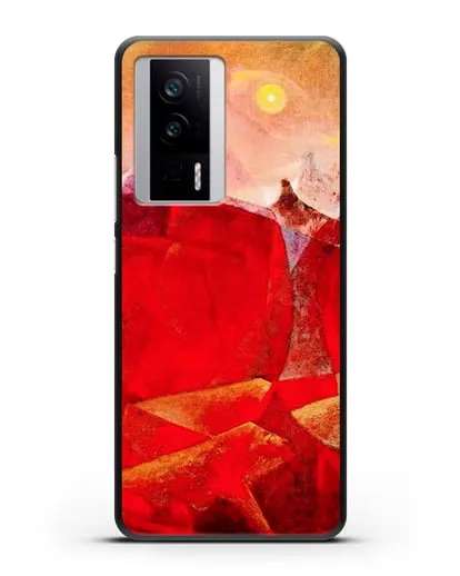 Чехол Цветной плот Медузы (Эрнст Макс) силиконовый для Xiaomi Poco F5 Pro