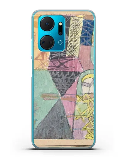 Чехол Азиатские артисты (Клее Пауль) силиконовый для Honor X7a Plus