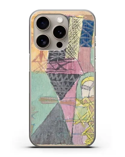 Чехол Азиатские артисты (Клее Пауль) силиконовый для iPhone 15 Pro