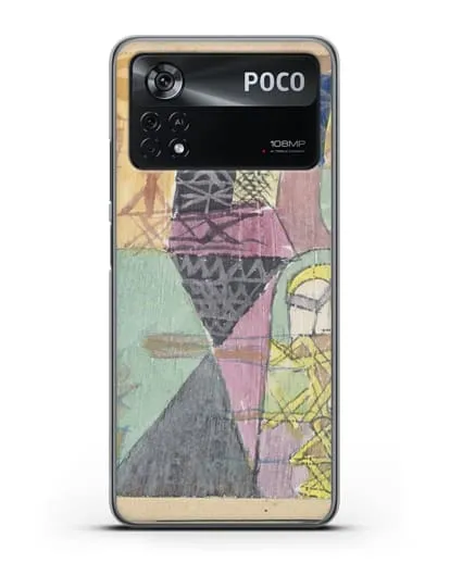 Чехол Азиатские артисты (Клее Пауль) силиконовый для Xiaomi Poco X4 Pro