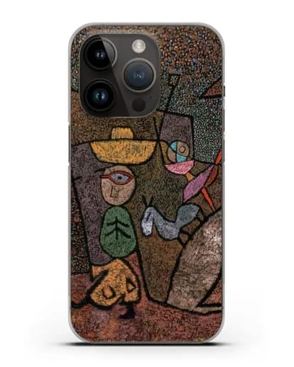 Чехол Бродячий цирк (Клее Пауль) силиконовый для iPhone 14 Pro