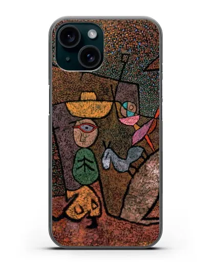 Чехол Бродячий цирк (Клее Пауль) силиконовый для iPhone 15