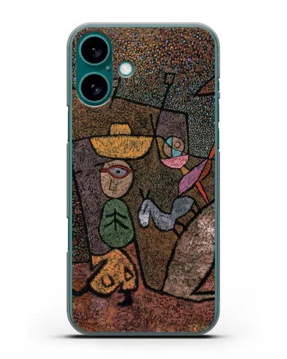 Чехол Бродячий цирк (Клее Пауль) силиконовый для iPhone 16 Plus