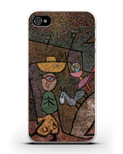 Чехол Бродячий цирк (Клее Пауль) силиконовый для iPhone 4/4s