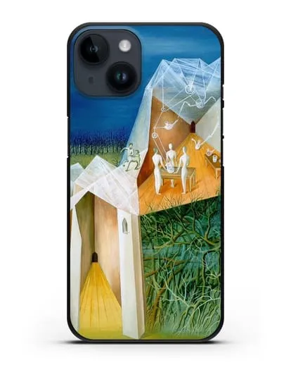 Чехол Пейзаж с башней кентавров (Варо Ремедиос) силиконовый для iPhone 14