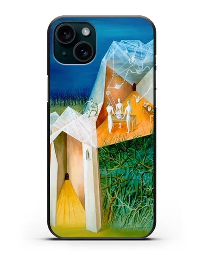 Чехол Пейзаж с башней кентавров (Варо Ремедиос) силиконовый для iPhone 15 Plus