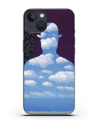 Чехол Высшее общество (Магритт Рене) силиконовый для iPhone 13