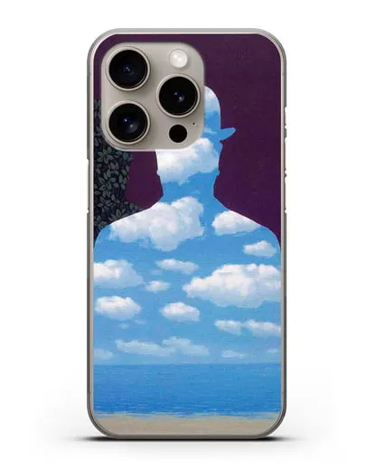 Чехол Высшее общество (Магритт Рене) силиконовый для iPhone 15 Pro