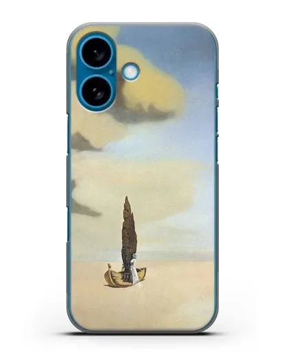 Чехол Фигура и драпировка в пейзаже (Дали Сальвадор) силиконовый для iPhone 16