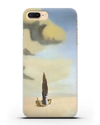 Чехол Фигура и драпировка в пейзаже (Дали Сальвадор) силиконовый для iPhone 8 Plus