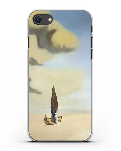Чехол Фигура и драпировка в пейзаже (Дали Сальвадор) силиконовый для iPhone SE 2020