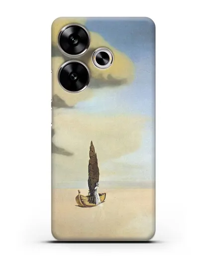 Чехол Фигура и драпировка в пейзаже (Дали Сальвадор) силиконовый для Xiaomi Poco F6