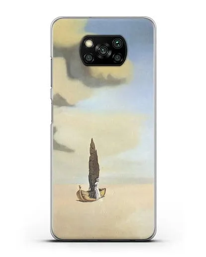 Чехол Фигура и драпировка в пейзаже (Дали Сальвадор) силиконовый для Xiaomi Poco X3