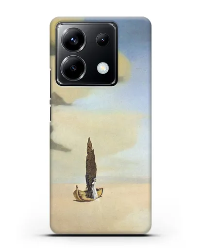 Чехол Фигура и драпировка в пейзаже (Дали Сальвадор) силиконовый для Xiaomi Poco X6