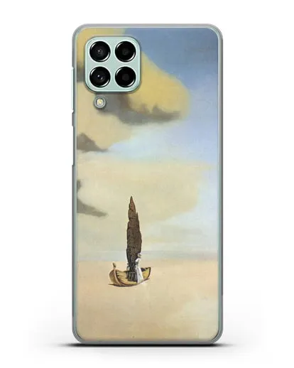 Чехол Фигура и драпировка в пейзаже (Дали Сальвадор) силиконовый для Samsung Galaxy M53 [SM-M536]