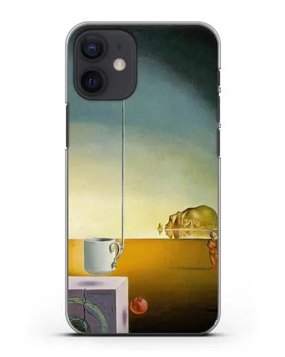 Чехол Гигантская летающая чашка мокко с необъяснимым пятиметровым отростком (Дали Сальвадор) силиконовый для iPhone 12 mini