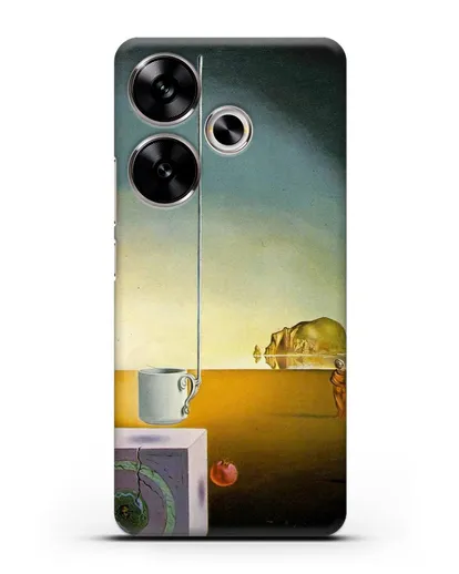 Чехол Гигантская летающая чашка мокко с необъяснимым пятиметровым отростком (Дали Сальвадор) силиконовый для Xiaomi Poco F6
