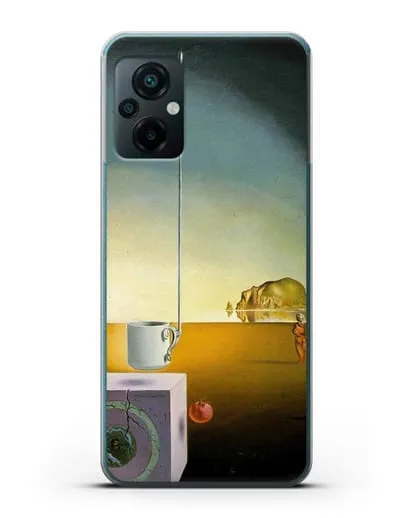 Чехол Гигантская летающая чашка мокко с необъяснимым пятиметровым отростком (Дали Сальвадор) силиконовый для Xiaomi Poco M5