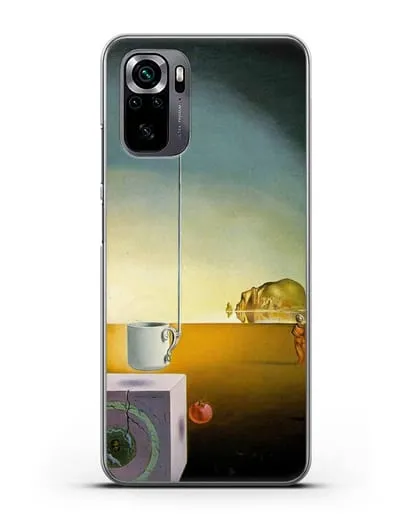 Чехол Гигантская летающая чашка мокко с необъяснимым пятиметровым отростком (Дали Сальвадор) силиконовый для Xiaomi Poco M5s