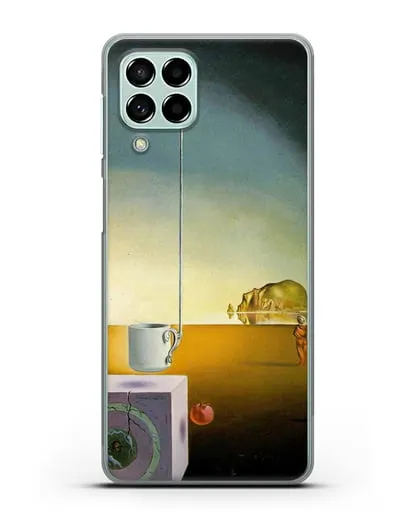 Чехол Гигантская летающая чашка мокко с необъяснимым пятиметровым отростком (Дали Сальвадор) силиконовый для Samsung Galaxy M53 [SM-M536]