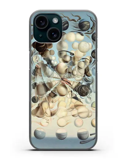 Чехол Галатея со сферами (Дали Сальвадор) силиконовый для iPhone 15