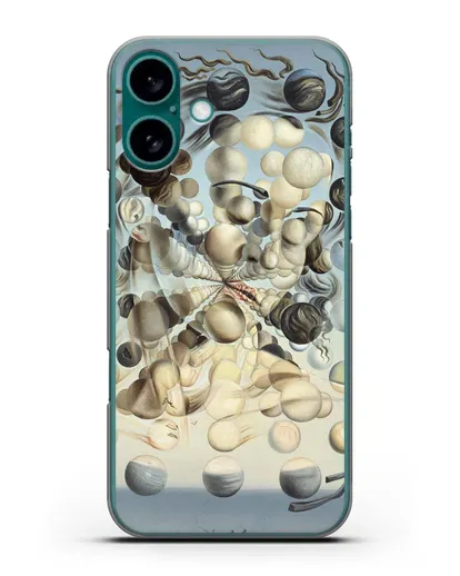 Чехол Галатея со сферами (Дали Сальвадор) силиконовый для iPhone 16 Plus