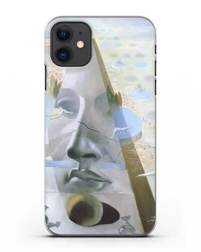 Чехол Явление лика Афродиты Книдской на фоне пейзажа (Дали Сальвадор) силиконовый для iPhone 11