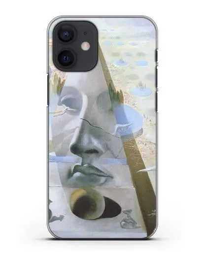 Чехол Явление лика Афродиты Книдской на фоне пейзажа (Дали Сальвадор) силиконовый для iPhone 12 mini