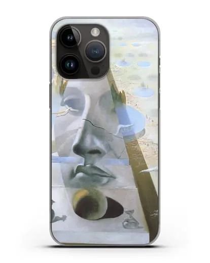Чехол Явление лика Афродиты Книдской на фоне пейзажа (Дали Сальвадор) силиконовый для iPhone 14 Pro Max