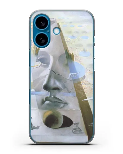 Чехол Явление лика Афродиты Книдской на фоне пейзажа (Дали Сальвадор) силиконовый для iPhone 16