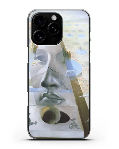 Чехол Явление лика Афродиты Книдской на фоне пейзажа (Дали Сальвадор) силиконовый для iPhone 16 Pro Max