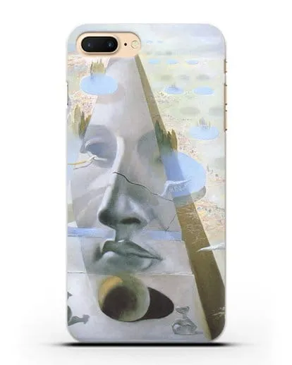 Чехол Явление лика Афродиты Книдской на фоне пейзажа (Дали Сальвадор) силиконовый для iPhone 8 Plus